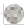 Beige And Gray Geometric Washable Indoor Outdoor Area Rug - 3 of 4