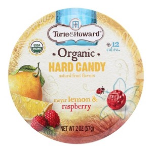 Torie and Howard Organic Hard Candy - Lemon and Raspberry - 2 oz - Case of 8 - 1 of 3
