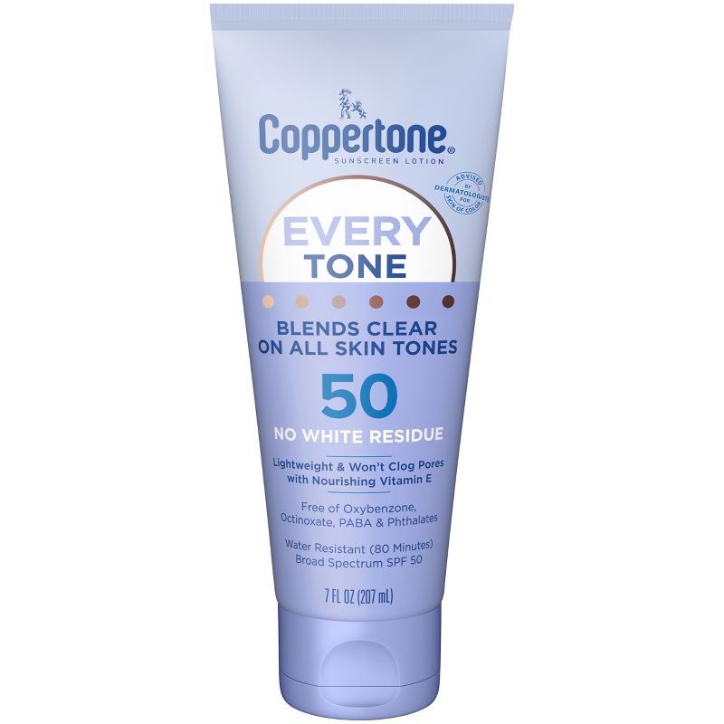 Coppertone Every Tone Sunscreen Lotion - SPF 50 - 7 fl oz, 1 of 16