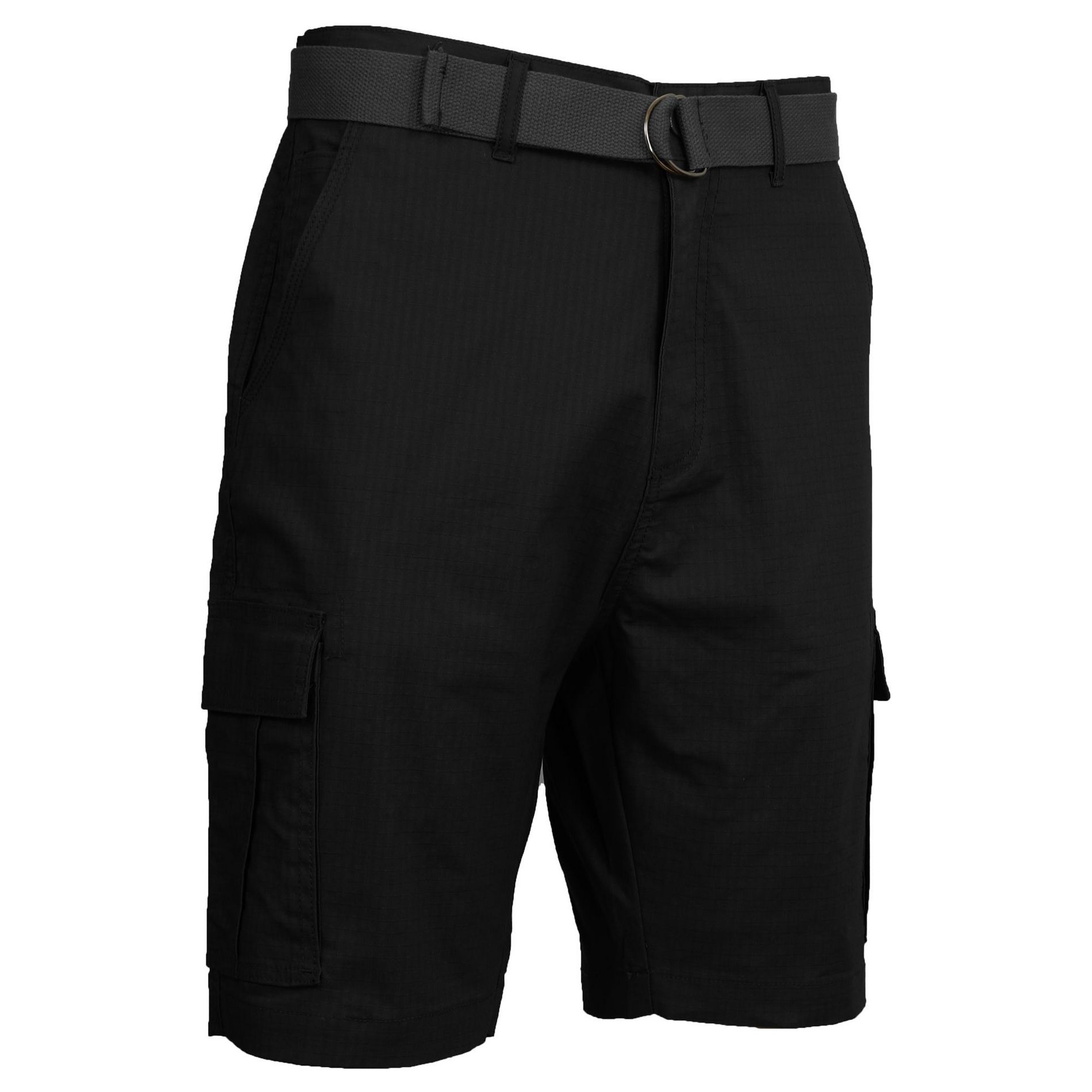 Galaxy Rugged Trail  Men's Cotton Stretch Ripstop Cargo Shorts With Belt