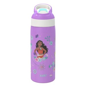 Zak Designs 19oz Princess Stainless Steel Double Wall Vacuum Riverside Water Bottle Purple - 1 of 4