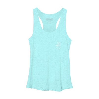 Women's Design By Humans peace By desiredesign Racerback Tank Top