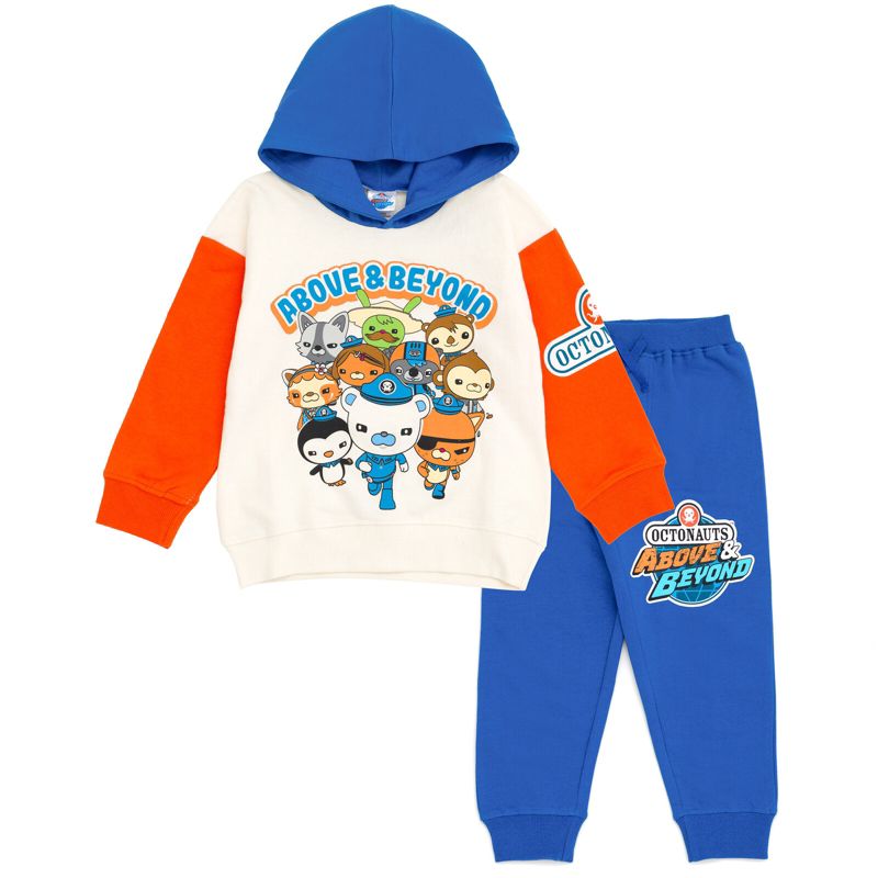 Captain Barnacles Dashi Dr. Shellington Fleece Pullover Hoodie and Jogger Pants Outfit Set Toddler, 1 of 8