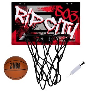 NBA Portland Trail Blazers Over The Door Mini Basketball Hoop - 1 of 4
