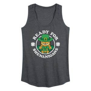 Women's - Garfield - Ready For Shenanigans Graphic Racerback Tank - 1 of 4