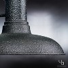 Urban Ambiance Luxury Luxe Industrial Chic Outdoor Wall Light,  10.75"H x 10"W,  Olde Iron Finish, UHP1024 - 4 of 4
