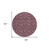 Merlot Mauve And Ivory Floral Washable Indoor Outdoor Area Rug - 3 of 4