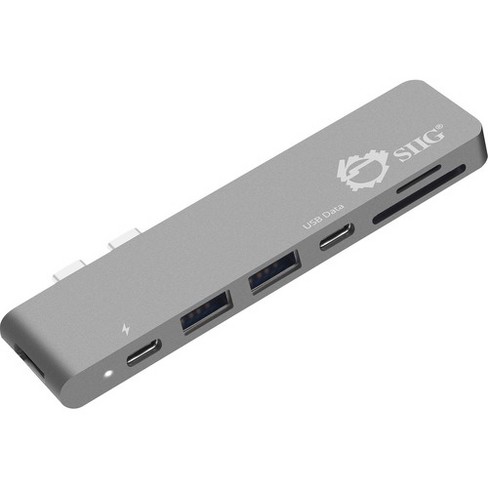 Siig Thunderbolt 3 Usb C Hub Hdmi With Card Reader Pd Adapter Space Gray Target