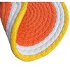 Home Mart Goods Yellow Orange Extra Thick Woven Trivet Round Placemats Hot Potholder Mat Heat Resistant - 9.8"x9.8"(Pack of 4) - 3 of 4