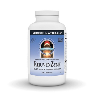 RejuvenZyme Whole-Body Enzymes Bio-Aligned by Source Naturals, Inc.  -  500 Capsule