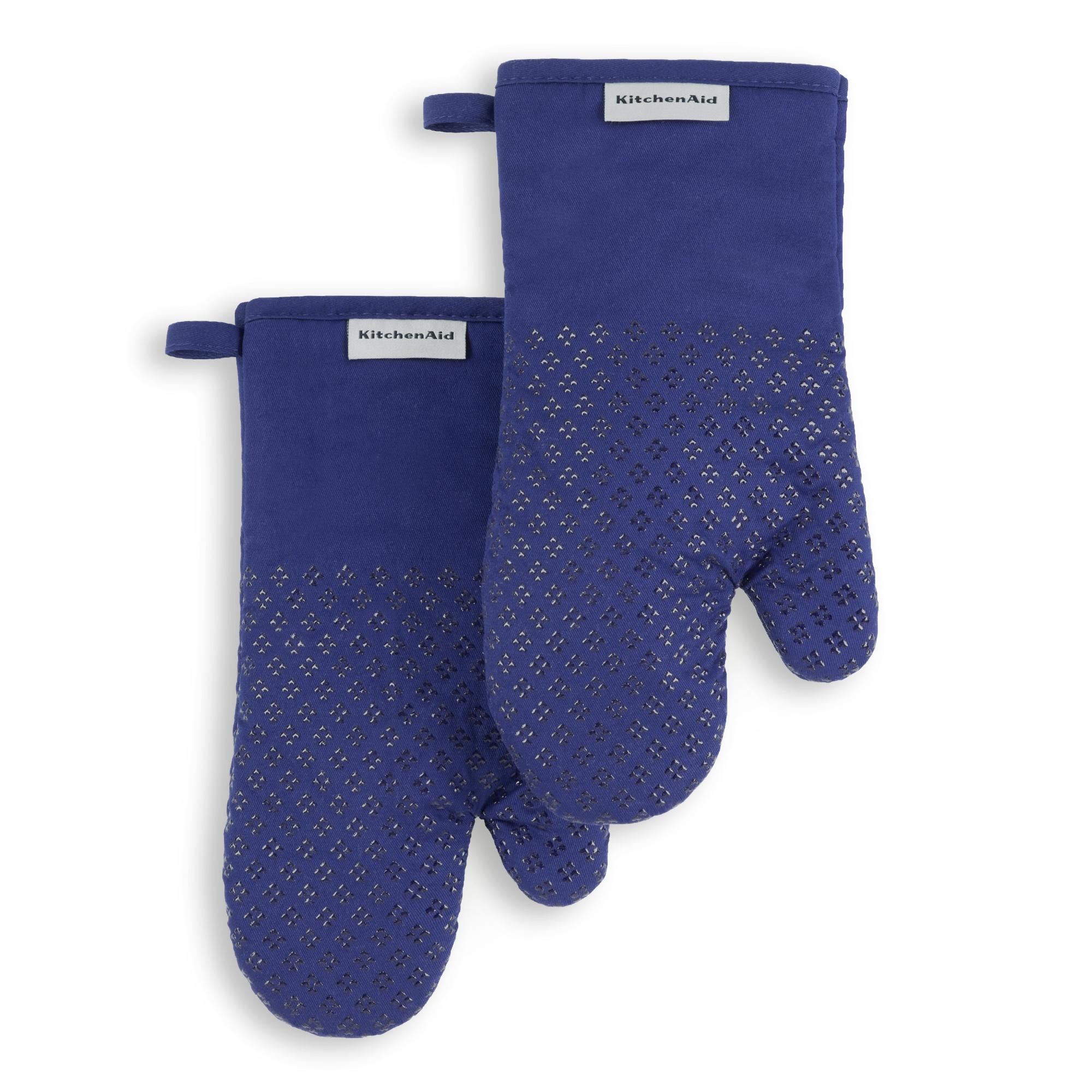 KitchenAid Asteroid Oven Mitt 2-Pack, Cobalt Blue
