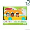 Melissa & Doug GO Tots Wooden Roll & Ride Bus with 3 Disks - image 3 of 4