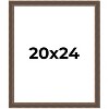 PosterPalooza | Elegant Brown Picture Frame - UV Acrylic, Foam Board Backing, Hanging Hardware - 2 of 4