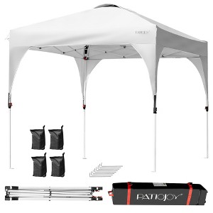Costway 8x8 FT Pop up Canopy Tent Shelter Height Adjustable w/ Roller Bag - 1 of 4