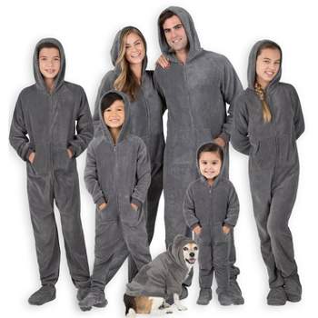 Footed Pajamas - Family Matching - Howling Moon Hoodie Chenille Onesie For Boys, Girls, Men and Women | Unisex
