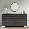 AMERLIFE 6 Drawer Dresser, Farmhouse 54" Wide Chest of Drawers with Slat Handles - 3 of 4