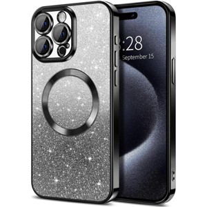 Entronix [Magnetic] Case Compatible with iPhone 15 Pro Max - [Clear Back] Luxury Glossy Cover - 1 of 4