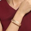 SOHI Women's California Gold Metallic Herringbone Bracelet - 4 of 4