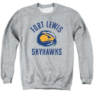 Fort Lewis College Official Skyhawks Logo Adult Crewneck Sweatshirt - 1 of 4