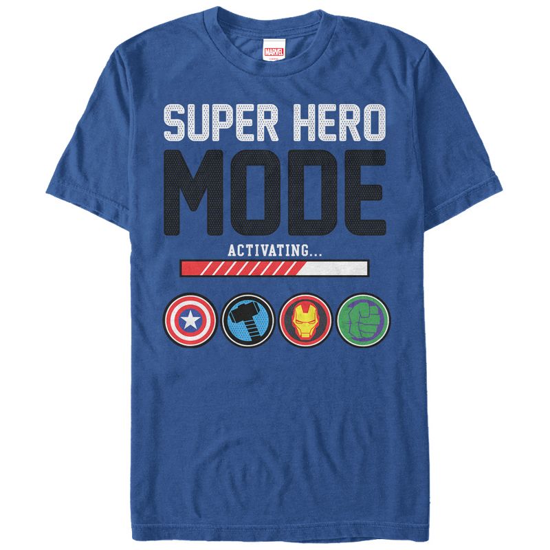 Men's Marvel Super Hero Mode T-Shirt, 1 of 5