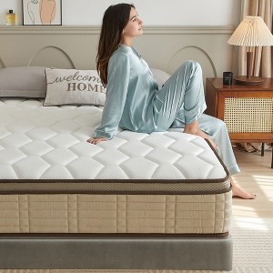 CSBDHOME 12 Inch Hybrid Mattress in a Box with Memory Foam, Strong Edge Support, Medium Firm - 1 of 4