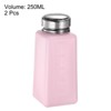 Unique Bargains Alcohol Liquid Nail Polish Remover Press Pumping Dispenser Empty Bottle 2 Pcs - 2 of 4