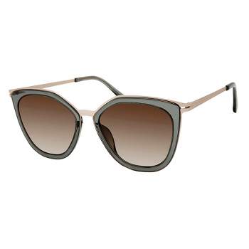 MODO MODO 463 FRST Womens Rectangle Sunglasses Dark Forest 54mm