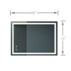 Bathroom Mirror, Classy Vanity Mirror, Anti-Fog, High Lumen,Dimmable Touch,Wall Switch Control, IP54 Waterproof Vertical & Horizontal - 3 of 4