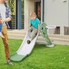 Qaba Lightweight Kids Slide, Basketball Hoop, Activity Freestanding Playset for Ages 1-4 Years, Green - 3 of 4