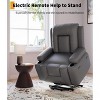 Power Lift Recliner Chair - Heat and Massage, PU Leather Electric Lift Recliner for Elderly & Mobility Impaired - 3 of 4