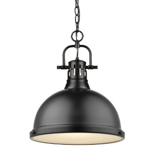 Golden Lighting Duncan 1 Light Pendant with Chain - 1 of 2