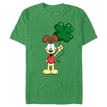 Men's Garfield St. Patrick's Day Odie Shamrock Balloon T-Shirt