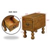 NicBex Modern Rectangular Wood Coffee Table with Storage Drawers,End Table with Rivet Decoration Legs,Center Table for Living Room - 4 of 4