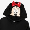 Disney Mickey and Friends Kid Girl Character Print Pop-up Ears Hat with Sequin-covered Pocket Hoodie Sweatshirt - 2 of 4