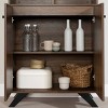 Flam Storage Unit Natural Walnut - South Shore: Scandinavian Buffet, Kitchen Armoire - 3 of 4