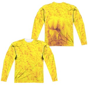Men's Sesame Street Big Bird Costume (Front Back Print) Long Sleeve Costume T-Shirt - 1 of 4