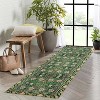 Area Rug Living Room Bedroom Machine Washable Printed Vintage Floral Carpet Non-Slip Low Pile Distressed Boho for Laundry Dining Farmhouse - 3 of 4