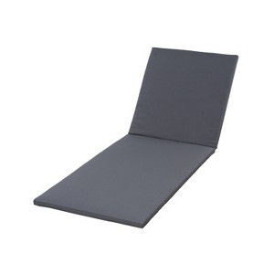 Christopher Knight Home Patio Foldable 2-Section Design Water-Resistant Chaise Lounge Cushion - 1 of 4