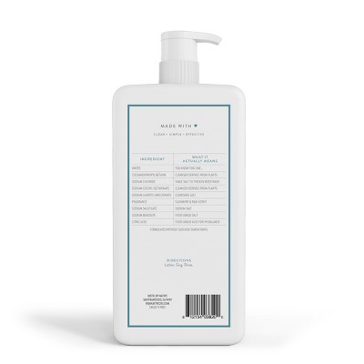 Native Body Wash with Pump - Cashmere &#38; Rain - Sulfate Free - 36 fl oz_3