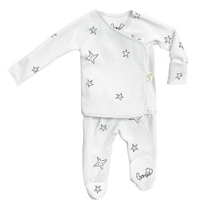 Bonsie Skin to Skin Babywear - Footie - Stars - 1 of 4
