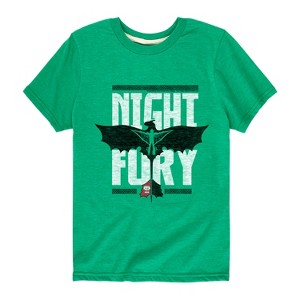 Boys' - How to Train Your Dragon - Night Fury Flight Short Sleeve Graphic T-Shirt - 1 of 3