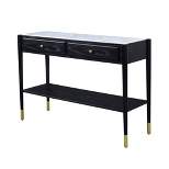 Atalia Sofa Table Marble/Black - Acme Furniture