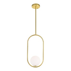 CWI Lighting Celeste 1 Light Mini Pendant With Medallion Gold Finish - 1 of 4