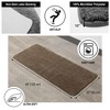 Evideco French Home Goods Ultra-Soft Microfiber Bath Mat Runner - Non-Slip, Machine Washable - Perfect for Double Sinks & Bathrooms - 3 of 4