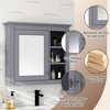 NicBex Medicine Cabinet,Bathroom Wall Cabinet with Mirror,Bathroom Wall Cabinet with 3 Open Shelves for Laundry Room,Kitchen,Bedroom - 4 of 4