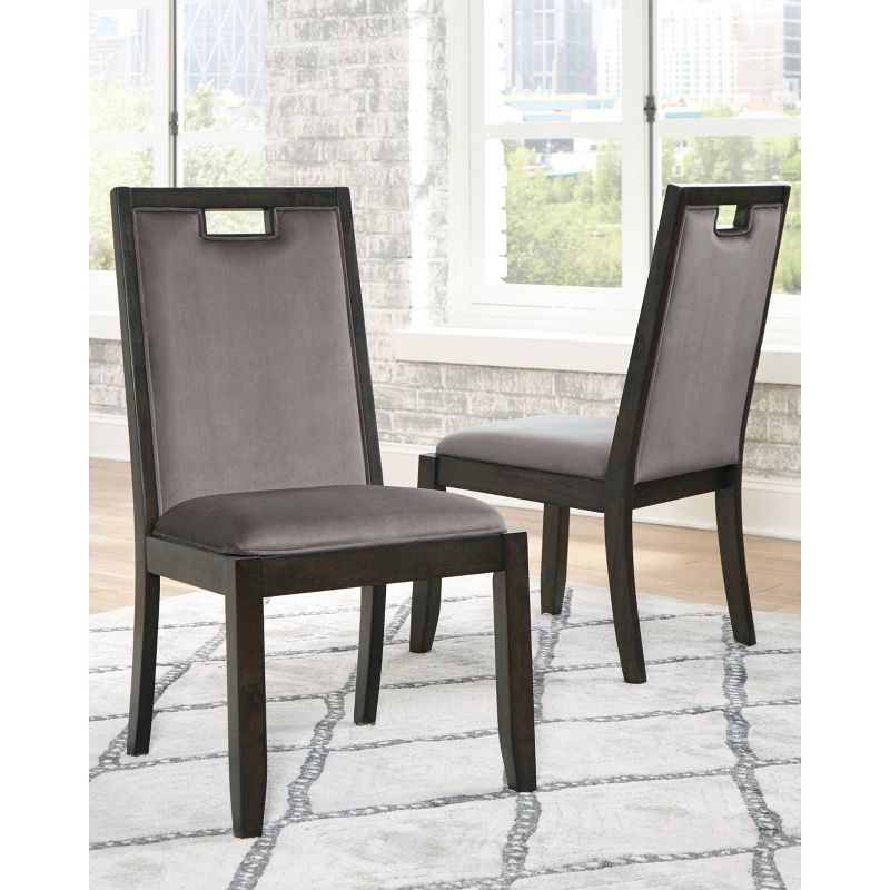 Set of 2 Hyndell Dining Room Chair Dark Brown - Signature Design by Ashley, 5 of 9
