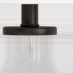 Clear Glass/Blackened Bronze/White