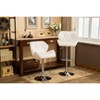 NicBex Dining Chairs Set of 2 Stool Upholstered Chair Adjustable Height Hidraulic Bar Stools with Chrome Base for Kitchen, Home Bar - 3 of 4
