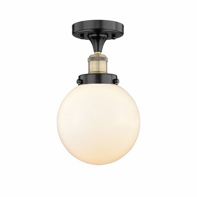 Beacon - 1 Light Semi-Flush Mount In Industrial Style-8.25 Inches Tall and 6.5 Inches Wide