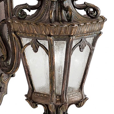 Bronze and Black 24" Traditional Lantern Wall Light